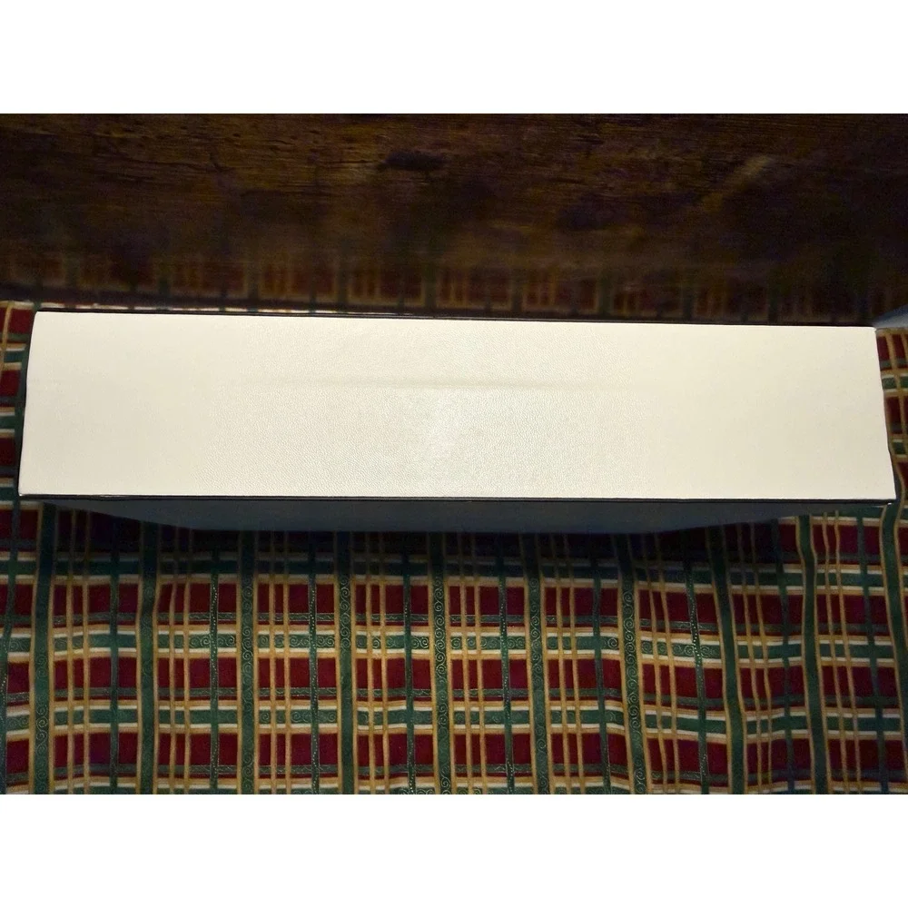 Radley London White Faux Leather Jewelry Box Organizer Case Gold Logo